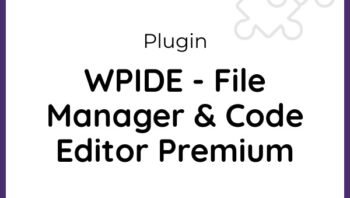 WPIDE File Manager & Code Editor Premium