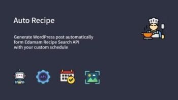 Auto Recipe – Automatic Recipe Posts Generator Plugin